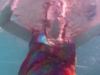 Redhead Baby Nikita Vodorezova Gets Naked Fast Underwater