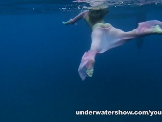 Nastya And Masha Are Swimming Nude In The Sea
