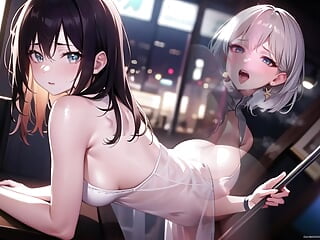 Nightclub Hostesses At Your Service! (with Pussy Masturbation Asmr Sound!) Uncensored Hentai
