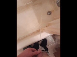 Pissing In My Shower In My Upstairs Bathroom And Fondling My Dick And Balls)
