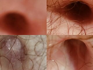 4 Closeup Shots Of Belly Button And Penis On Multicam